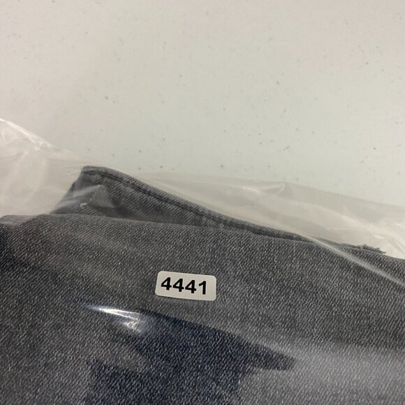 Zara Split Hem Straight Leg Jeans Gray Womens 4 Side Slit - Picture 6 of 6